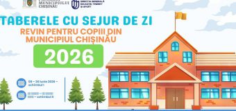 Tabere cu sejur de zi pentru copiii din Capitală