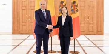 Maia Sandu l-a primit pe Prim-ministrul României, Ilie Bolojan, la Chișinău