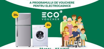 Programul EcoVoucher: UE susține alte peste o mie de familii din Moldova să procure electrocasnice eficiente energetic