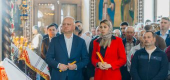 Igor Dodon și Ecaterina Iacobceac au participat la liturghia de Sfântul Gheorghe