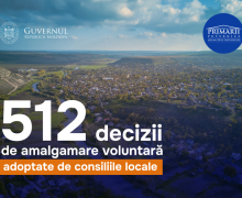 Au fost adoptate 512 decizii de amalgamare voluntară