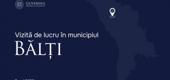 Alexandru Munteanu întreprinde o vizită de lucru în municipiul Bălți