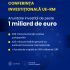 Investiții de peste 1 miliard de euro, anunțate la Conferința investițională Republica Moldova – Uniunea Europeană