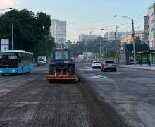 Pe bulevardul Gagarin din Capitală va fi aplicat primul strat de asfalt