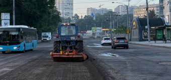 Pe bulevardul Gagarin din Capitală va fi aplicat primul strat de asfalt