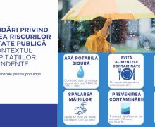 Recomandări pentru cetățeni privind diminuarea riscurilor de sănătate publică în contextul precipitațiilor abundente