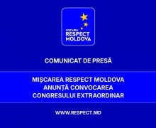 Partidul Mișcarea Respect Moldova va desfășura în iulie Congresul Extraordinar