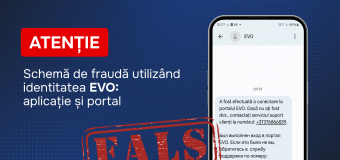 O nouă tentativă de fraudă utilizând identitatea EVO