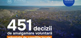 451 de decizii de amalgamare voluntară au fost deja adoptate de consiliile locale