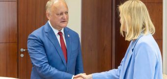 Igor Dodon a discutat cu candidata Țărilor de Jos pentru funcția de Secretar General adjunct al Consiliului Europei