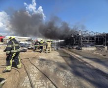 Incendiu lichidat pe str. Industrială din Capitală