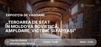 Expoziția de vagoane „Teroarea de stat în Moldova sovietică. Amploare, victime și făptași” va avea loc la Chișinău și Bălți în perioada 12 iunie – 6 iulie 2026
