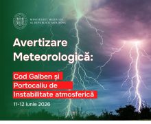 Cod Galben și Portocaliu de instabilitate atmosferică