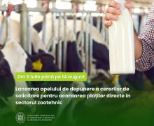 A fost deschis Apelul VII de depunere a cererilor pentru acordarea plăților directe în sectorul zootehnic