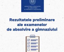 Au fost anunțate rezultatele preliminare ale examenelor de absolvire a gimnaziului