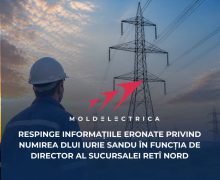 Moldelectrica face precizări privind pretinsa numire fără concurs a dlui Iurie Sandu în funcția de director al Sucursalei RETÎ Nord