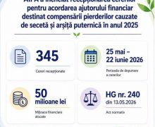 AIPA a încheiat recepționarea cererilor pentru acordarea ajutorului financiar destinat compensării pierderilor cauzate de secetă și arșiță puternică în anul 2025