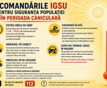Vreme caniculară. Cetățenii îndemnați să respecte măsurile de prevenire și siguranță