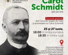 Chișinăul comemorează 180 de ani de la nașterea primarului Carol Schmidt