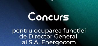 Se caută director general la SA „Energocom”