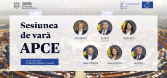 Delegația Parlamentului Republicii Moldova participă la sesiunea de vară a APCE