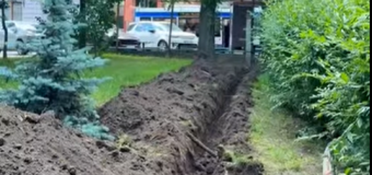 Scuarul Consiliului Europei din Chișinău a intrat în reparație