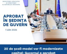 20 de școli-model vor fi modernizate capital: Guvernul a aprobat ratificarea Contractului de finanțare dintre Republica Moldova și BEI