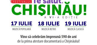 Festivalul „Te salut, Chișinău” revine în iulie