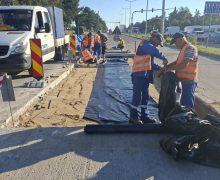 Continuă lucrările de reabilitare a străzii Calea Orheiului