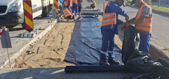 Continuă lucrările de reabilitare a străzii Calea Orheiului