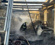 Incendiu la un depozit din Sîngerei. Pompierii au salvat bunuri materiale și animale