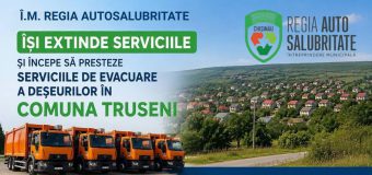 Regia „Autosalubritate” își extinde serviciile de colectare a deșeurilor în comuna Trușeni