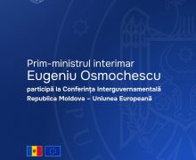 Prim-ministrul interimar Eugeniu Osmochescu conduce delegația Republicii Moldova la cea de-a treia Conferință Interguvernamentală Republica Moldova – Uniunea Europeană
