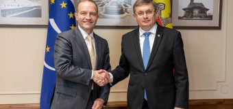 Igor Grosu s-a întâlnit cu șeful Oficiului Consiliului Europei la Chișinău, care își încheie mandatul în Republica Moldova