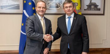 Igor Grosu s-a întâlnit cu șeful Oficiului Consiliului Europei la Chișinău, care își încheie mandatul în Republica Moldova