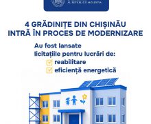 Patru grădinițe din Chișinău vor fi reabilitate și modernizate în cadrul Proiectului „Îmbunătățirea Calității Educației”