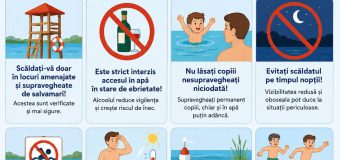 IGSU îndeamnă populația să respecte regulile de siguranță la scăldat în perioada temperaturilor ridicate