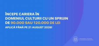 Tinerii specialiști din domeniul culturii pot depune dosarele pentru repartizarea în câmpul muncii până la 21 august