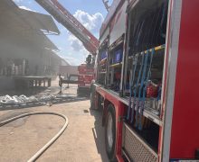 Incendiu izbucnit la un depozit frigorific în Capitală