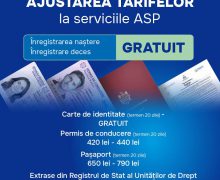 Tarife noi la unele acte eliberate de ASP