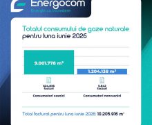 Energocom a emis facturile pentru consumul de gaze naturale din luna iunie