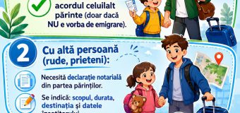 Cine poate însoți minorul peste hotare? Informații utile pentru părinți și însoțitori