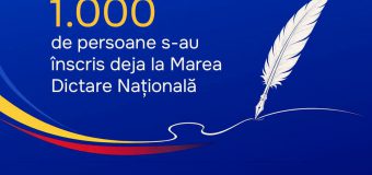 Peste o mie de persoane deja s-au înscris să participe la Marea Dictare Națională