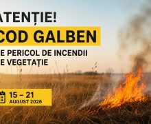 În țară se menține Codul galben de pericol excepțional de incendii de vegetație