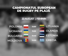 Campionatul European de rugby pe plajă va avea loc la Chișinău