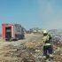 Pompierii continuă să lichideze focul de la gunoiștea din Orhei