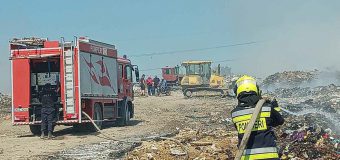 Pompierii au anunțat lichidarea incendiului izbucnit la gunoiștea orășenească din municipiul Orhei