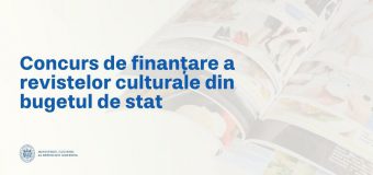 Ministerul Culturii lansează concursul pentru finanțarea revistelor culturale din bugetul de stat pentru anul 2027