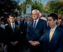 Mihai Popșoi, în Ucraina, a vizitat stația de metrou Lukianivka și a onorat memoria eroilor căzuți în luptă