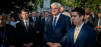 Mihai Popșoi, în Ucraina, a vizitat stația de metrou Lukianivka și a onorat memoria eroilor căzuți în luptă